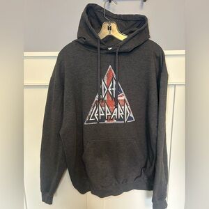 Def Leppard "UK target" logo pullover hoodie